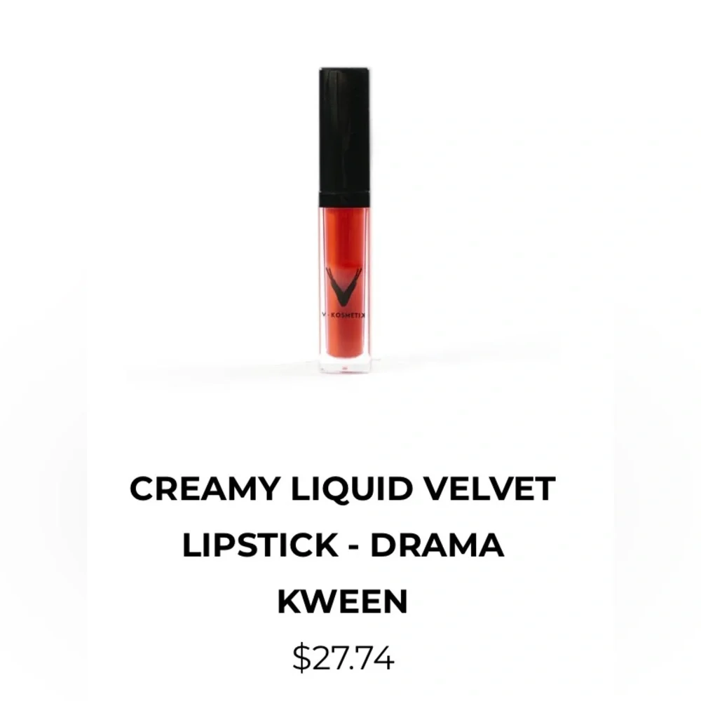 ⭐️ 3 for $22 - V Kosmetic Creamy Liquid Velvet Lipstick - Drama Kween, NEW